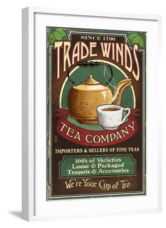 Tea Shop - Vintage Sign' Poster - Lantern Press | AllPosters.com