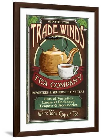 Tea Shop - Vintage Sign' Poster - Lantern Press | AllPosters.com
