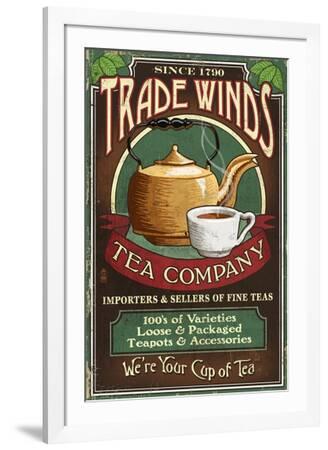 Tea Shop - Vintage Sign' Poster - Lantern Press | AllPosters.com