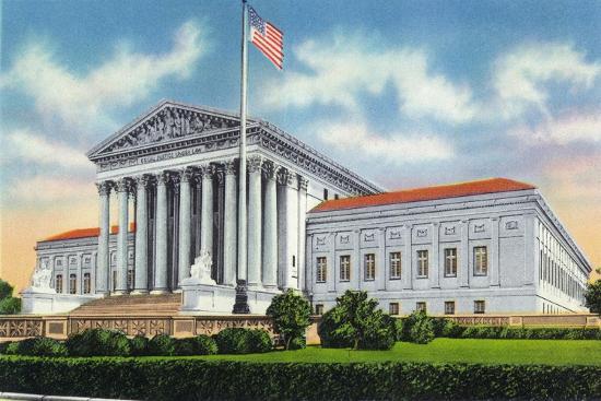 Washington, DC, Exterior View of the US Supreme Court ...