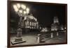 Lantern, '''Schinkellampe''', theatre, 'Schillerbrunnen', French Cathedral, Französischer Dom, 'Gen-Christian Hikade-Framed Photographic Print