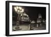 Lantern, '''Schinkellampe''', theatre, 'Schillerbrunnen', French Cathedral, Französischer Dom, 'Gen-Christian Hikade-Framed Photographic Print