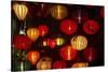 Lantern shop at night, Hoi An, Vietnam-David Wall-Stretched Canvas