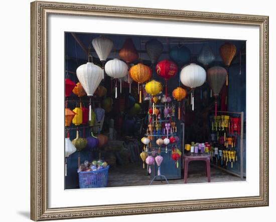 Lantern Shop in Hoi an Ancient Town, Vietnam-Keren Su-Framed Photographic Print