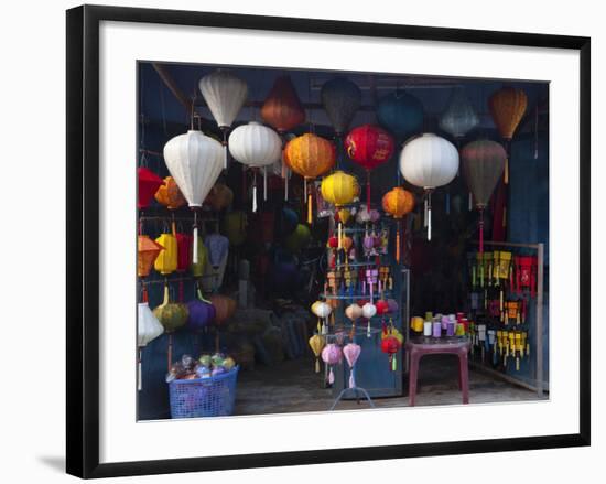 Lantern Shop in Hoi an Ancient Town, Vietnam-Keren Su-Framed Photographic Print
