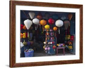 Lantern Shop in Hoi an Ancient Town, Vietnam-Keren Su-Framed Photographic Print