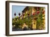 Lanterns and restaurants, Hoi An, Vietnam-David Wall-Framed Photographic Print