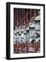 Lanterns at Kasuga Taisha Shrine (Unesco World Heritage Site) at Dusk, Nara, Kansai, Japan-Ian Trower-Framed Photographic Print