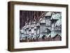 Lanterns at Kasuga Taisha Shrine (Unesco World Heritage Site) at Dusk, Nara, Kansai, Japan-Ian Trower-Framed Photographic Print