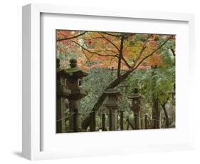 Lanterns at Kasuga Taishi Shine-Christophe Boisvieux-Framed Photographic Print