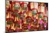 Lanterns at Wong Tai Sin Temple, Wong Tai Sin, Kowloon, Hong Kong, China, Asia-Ian Trower-Mounted Photographic Print