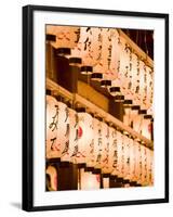 Lanterns at Yasaka-Jinja, Kyoto, Japan, Asia-Ben Pipe-Framed Photographic Print