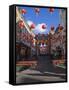 Lanterns Decorate Gerrard Street, Soho During Chinese New Year Celebrations, Chinatown, London-Amanda Hall-Framed Stretched Canvas