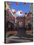 Lanterns Decorate Gerrard Street, Soho During Chinese New Year Celebrations, Chinatown, London-Amanda Hall-Stretched Canvas