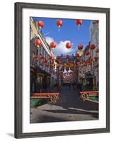 Lanterns Decorate Gerrard Street, Soho During Chinese New Year Celebrations, Chinatown, London-Amanda Hall-Framed Photographic Print