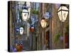 Lanterns, Dubrovnik, Dalmatia, Croatia-Neil Farrin-Stretched Canvas