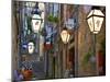 Lanterns, Dubrovnik, Dalmatia, Croatia-Neil Farrin-Mounted Photographic Print