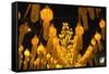 Lanterns for Loi Krathong festival.-Alison Wright-Framed Stretched Canvas