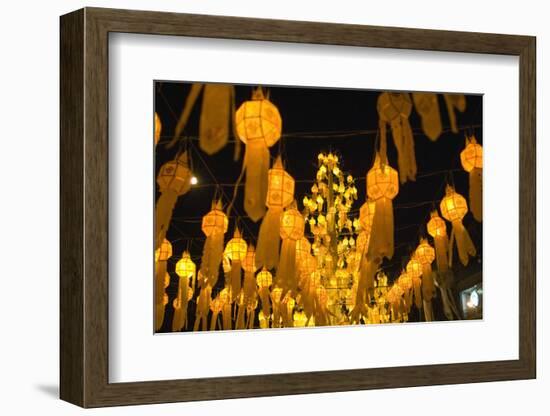 Lanterns for Loi Krathong festival.-Alison Wright-Framed Photographic Print