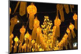 Lanterns for Loi Krathong festival.-Alison Wright-Mounted Photographic Print