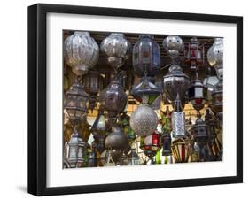 Lanterns for Sale in the Souk, Marrakech (Marrakesh), Morocco, North Africa, Africa-Nico Tondini-Framed Photographic Print