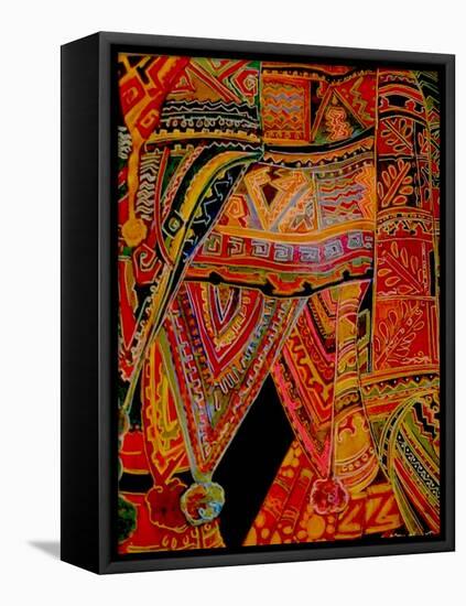 Lanterns from India-Linda Arthurs-Framed Stretched Canvas