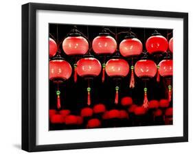 Lanterns in Chinese Temple, Kuala Lumpur, Malaysia-Jay Sturdevant-Framed Photographic Print