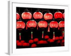 Lanterns in Chinese Temple, Kuala Lumpur, Malaysia-Jay Sturdevant-Framed Photographic Print
