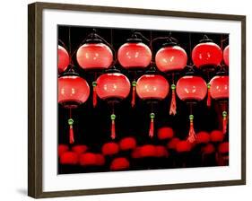 Lanterns in Chinese Temple, Kuala Lumpur, Malaysia-Jay Sturdevant-Framed Photographic Print