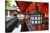 Lanterns in Itsukushima Shrine, Miyajima, Hiroshima Prefecture, Japan.-Iwashi Spirit-Stretched Canvas