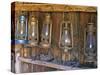 Lanterns Inside Boone's General Store, Abandoned Mining Town of Bodie, Bodie State Historic Park-Dennis Flaherty-Stretched Canvas