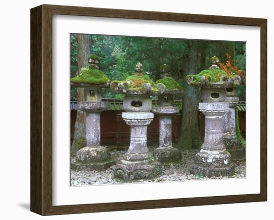 Lanterns, Toshogu Shrine, Tochigi, Nikko, Japan-Rob Tilley-Framed Photographic Print