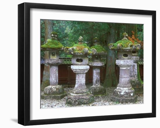 Lanterns, Toshogu Shrine, Tochigi, Nikko, Japan-Rob Tilley-Framed Photographic Print