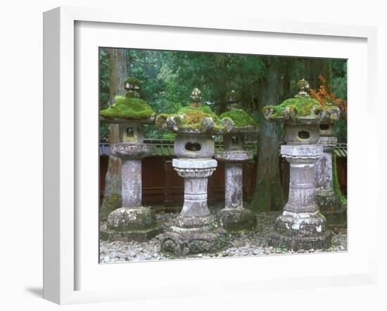 Lanterns, Toshogu Shrine, Tochigi, Nikko, Japan-Rob Tilley-Framed Photographic Print