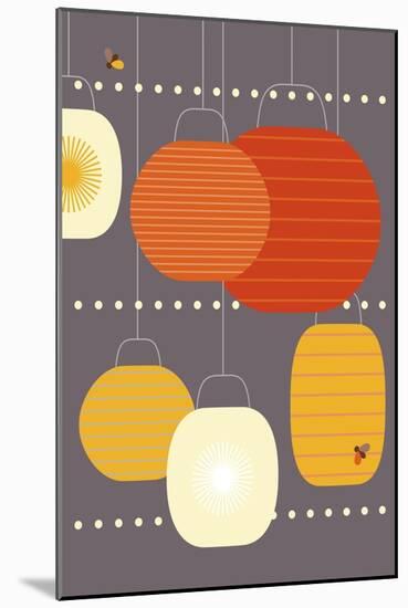 Lanterns-Dicky Bird-Mounted Premium Giclee Print