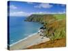 Lantic Bay, Near Fowey, Cornwall, England,UK-John Miller-Stretched Canvas