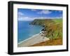 Lantic Bay, Near Fowey, Cornwall, England,UK-John Miller-Framed Photographic Print