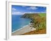 Lantic Bay, Near Fowey, Cornwall, England,UK-John Miller-Framed Photographic Print