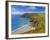 Lantic Bay, Near Fowey, Cornwall, England,UK-John Miller-Framed Photographic Print