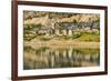 Lanuza village, abandoned after a dam created Lake Lanuza, now rebuilt, Sallent de Gallego, Pyrenee-Robert Francis-Framed Photographic Print