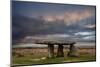 Lanyon Quoit, a Neolithic tomb, under a stormy sky, UK-Graham Eaton-Mounted Photographic Print