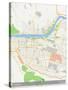 Lanzhou, China Map-null-Stretched Canvas