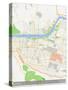 Lanzhou, China Map-null-Stretched Canvas