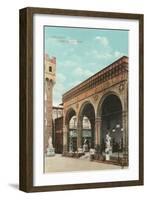 Lanzi Loggia, Florence, Italy-null-Framed Art Print