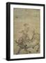 Lao-Tzu (circa 604-531 BC) Riding His Ox, Chinese, Ming Dynasty (1368-1644)-null-Framed Giclee Print