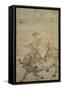 Lao-Tzu (circa 604-531 BC) Riding His Ox, Chinese, Ming Dynasty (1368-1644)-null-Framed Stretched Canvas