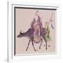 Lao-Tzu on His Buffalo, Followed by a Disciple-null-Framed Giclee Print