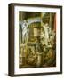 Laocoon, the Borghese Vase and Silenius Carrying the Infant Dionysos-Giovanni Paolo Pannini-Framed Giclee Print