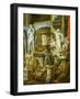 Laocoon, the Borghese Vase and Silenius Carrying the Infant Dionysos-Giovanni Paolo Pannini-Framed Giclee Print