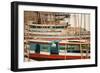 Laos Boats-Erin Berzel-Framed Photographic Print